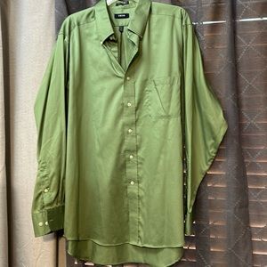 Men’s Izod green dress shirt